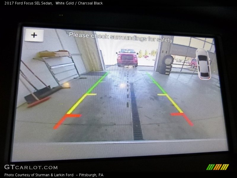 White Gold / Charcoal Black 2017 Ford Focus SEL Sedan