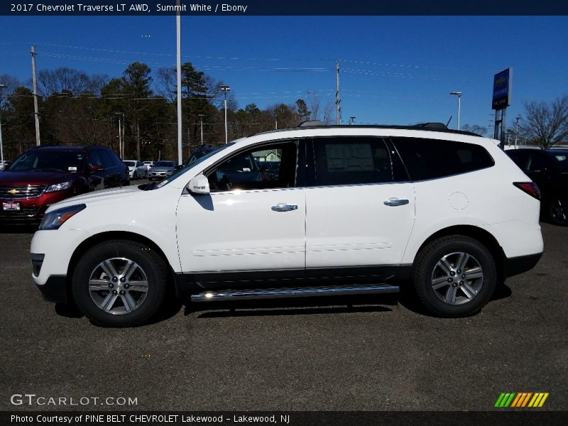 Summit White / Ebony 2017 Chevrolet Traverse LT AWD