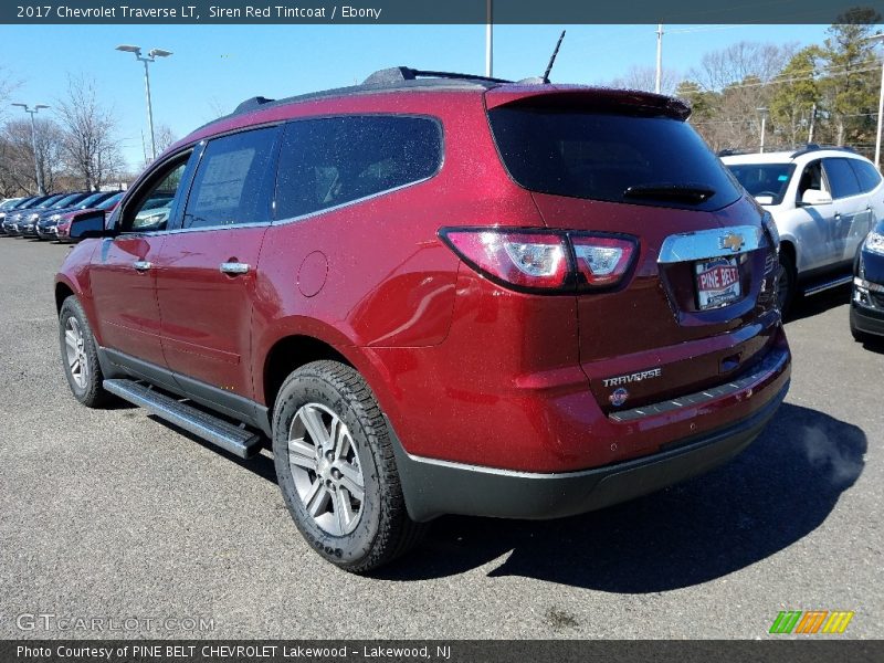 Siren Red Tintcoat / Ebony 2017 Chevrolet Traverse LT