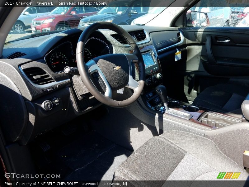 Siren Red Tintcoat / Ebony 2017 Chevrolet Traverse LT
