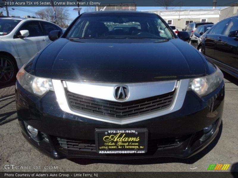 Crystal Black Pearl / Ebony 2010 Acura TSX V6 Sedan