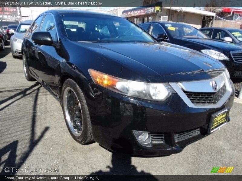 Crystal Black Pearl / Ebony 2010 Acura TSX V6 Sedan