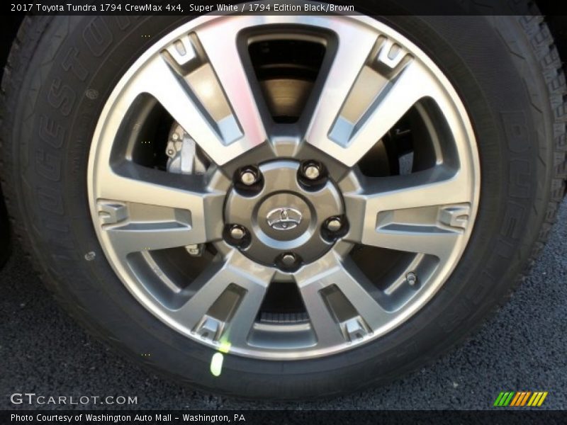 Super White / 1794 Edition Black/Brown 2017 Toyota Tundra 1794 CrewMax 4x4