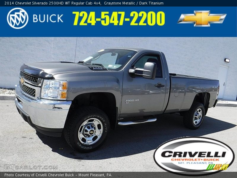 Graystone Metallic / Dark Titanium 2014 Chevrolet Silverado 2500HD WT Regular Cab 4x4