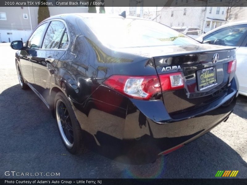 Crystal Black Pearl / Ebony 2010 Acura TSX V6 Sedan
