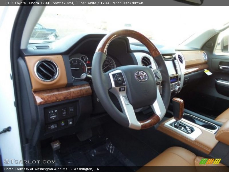 Super White / 1794 Edition Black/Brown 2017 Toyota Tundra 1794 CrewMax 4x4