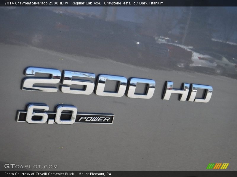 Graystone Metallic / Dark Titanium 2014 Chevrolet Silverado 2500HD WT Regular Cab 4x4