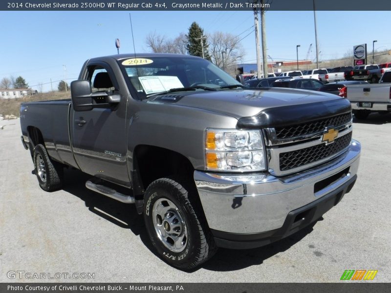 Graystone Metallic / Dark Titanium 2014 Chevrolet Silverado 2500HD WT Regular Cab 4x4
