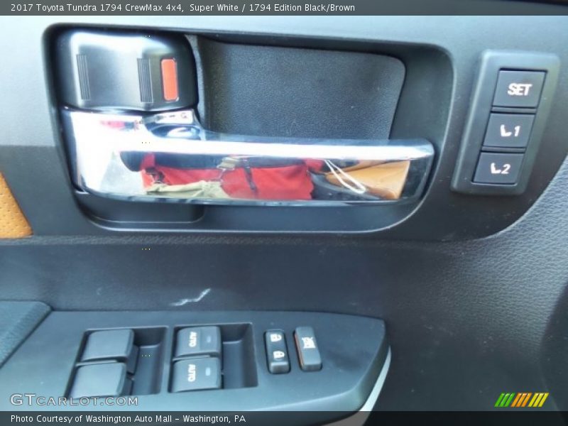 Super White / 1794 Edition Black/Brown 2017 Toyota Tundra 1794 CrewMax 4x4