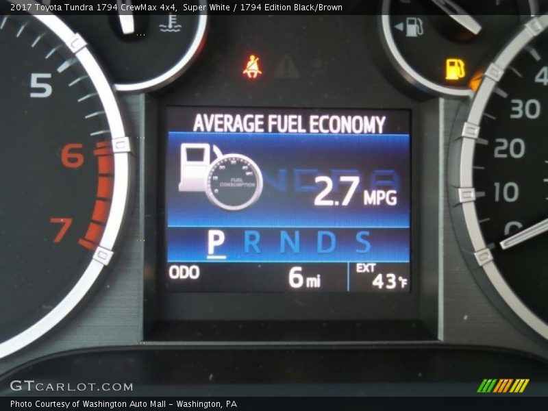Super White / 1794 Edition Black/Brown 2017 Toyota Tundra 1794 CrewMax 4x4