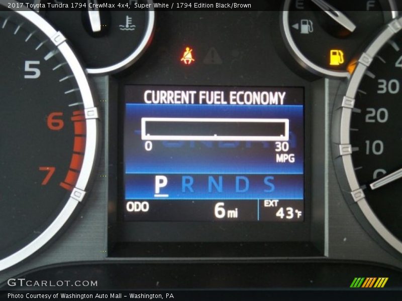 Super White / 1794 Edition Black/Brown 2017 Toyota Tundra 1794 CrewMax 4x4