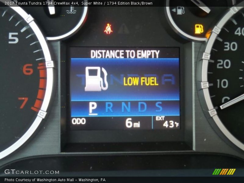 Super White / 1794 Edition Black/Brown 2017 Toyota Tundra 1794 CrewMax 4x4