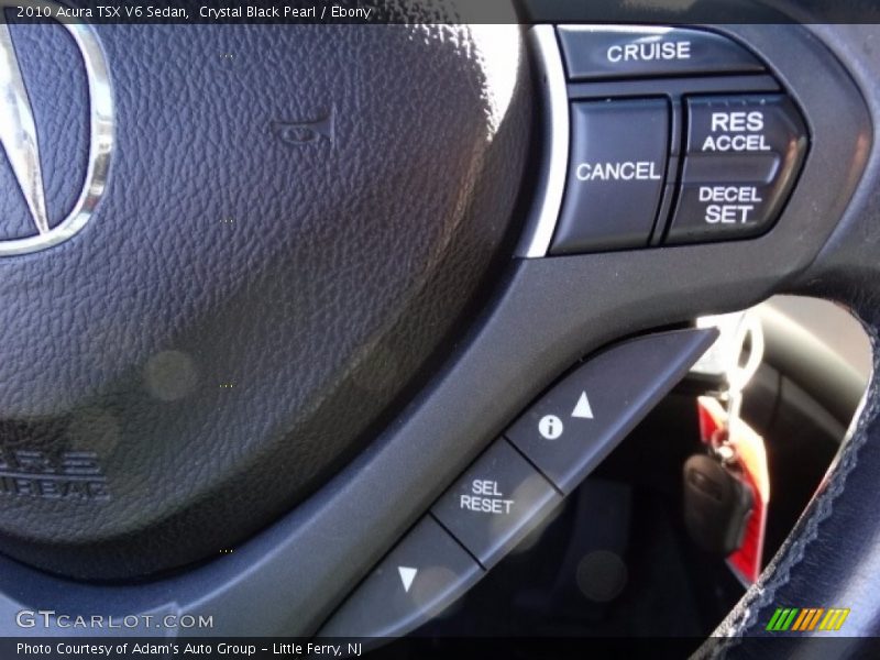 Crystal Black Pearl / Ebony 2010 Acura TSX V6 Sedan