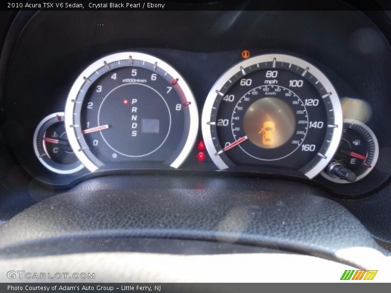 Crystal Black Pearl / Ebony 2010 Acura TSX V6 Sedan