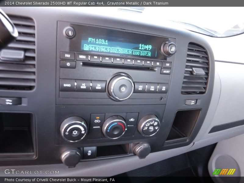 Graystone Metallic / Dark Titanium 2014 Chevrolet Silverado 2500HD WT Regular Cab 4x4