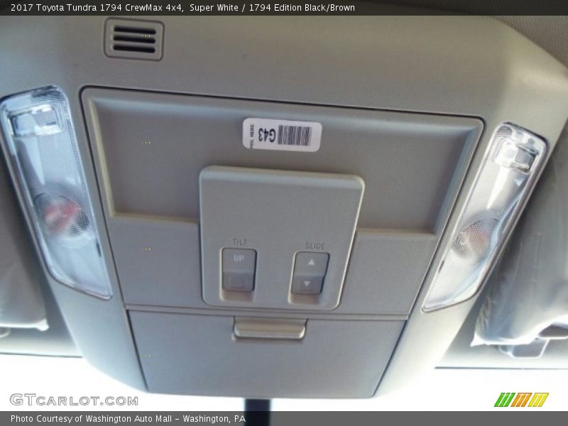 Super White / 1794 Edition Black/Brown 2017 Toyota Tundra 1794 CrewMax 4x4