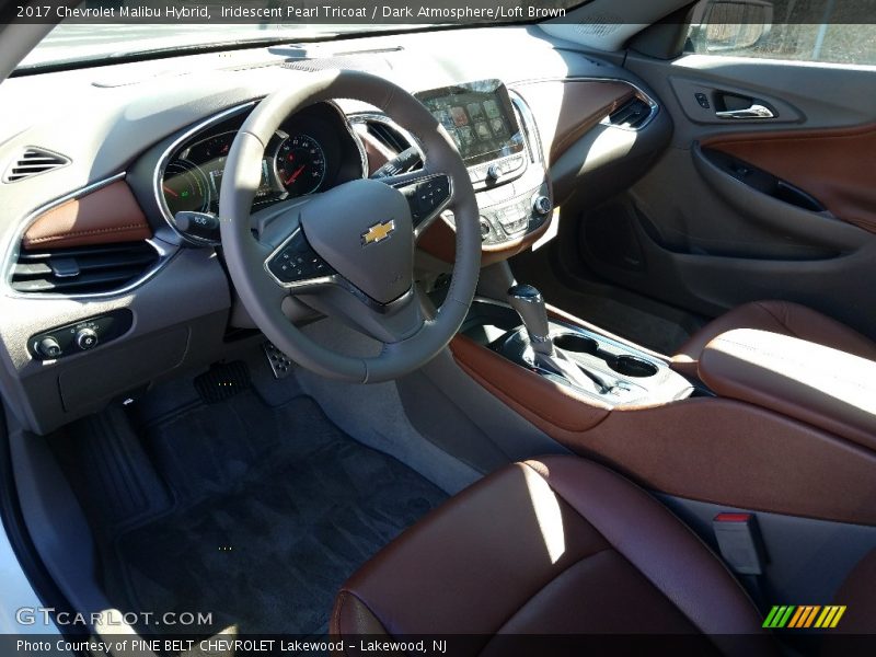 Iridescent Pearl Tricoat / Dark Atmosphere/Loft Brown 2017 Chevrolet Malibu Hybrid