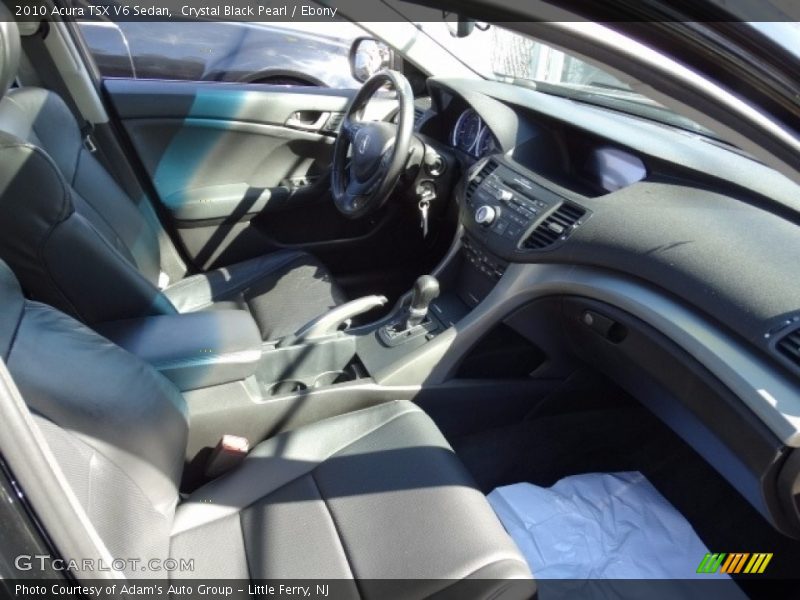 Crystal Black Pearl / Ebony 2010 Acura TSX V6 Sedan