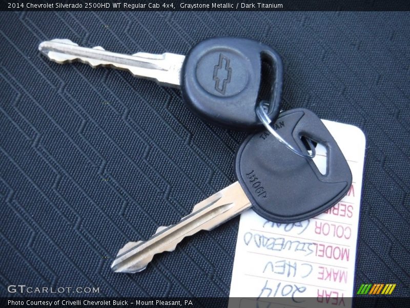Graystone Metallic / Dark Titanium 2014 Chevrolet Silverado 2500HD WT Regular Cab 4x4