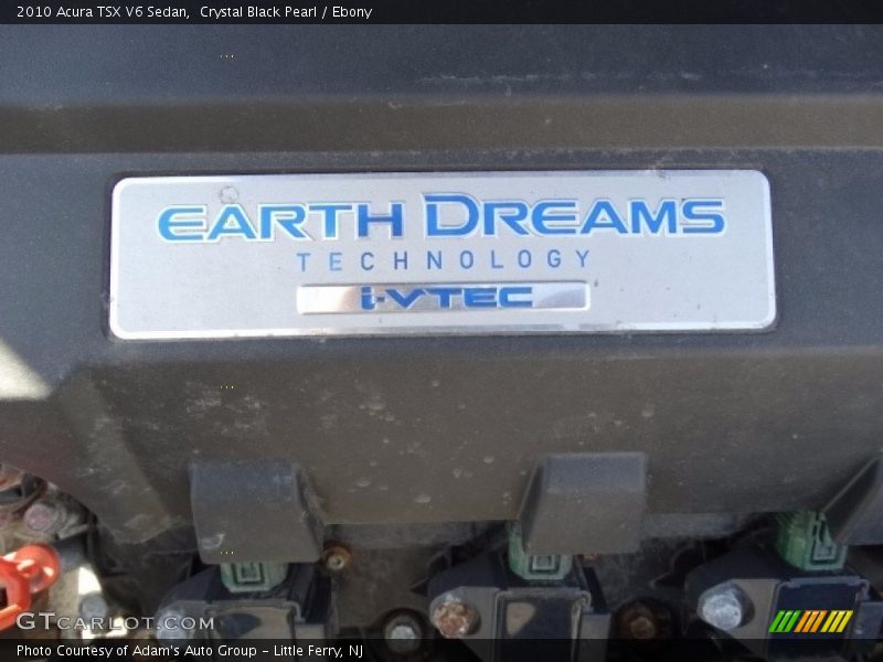 Crystal Black Pearl / Ebony 2010 Acura TSX V6 Sedan
