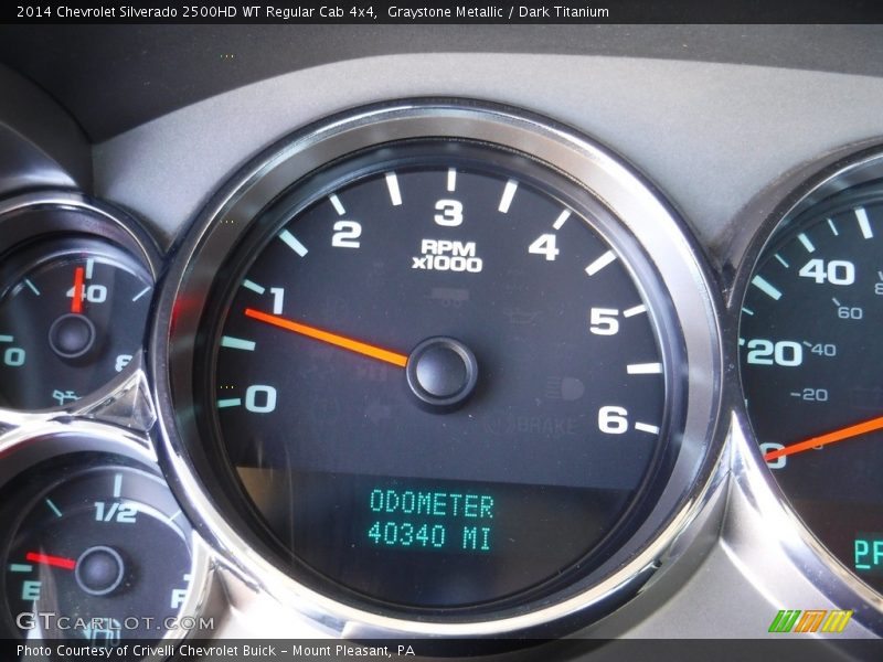 Graystone Metallic / Dark Titanium 2014 Chevrolet Silverado 2500HD WT Regular Cab 4x4