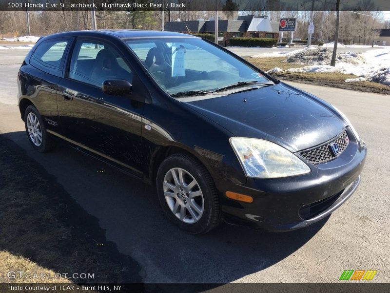 Nighthawk Black Pearl / Black 2003 Honda Civic Si Hatchback