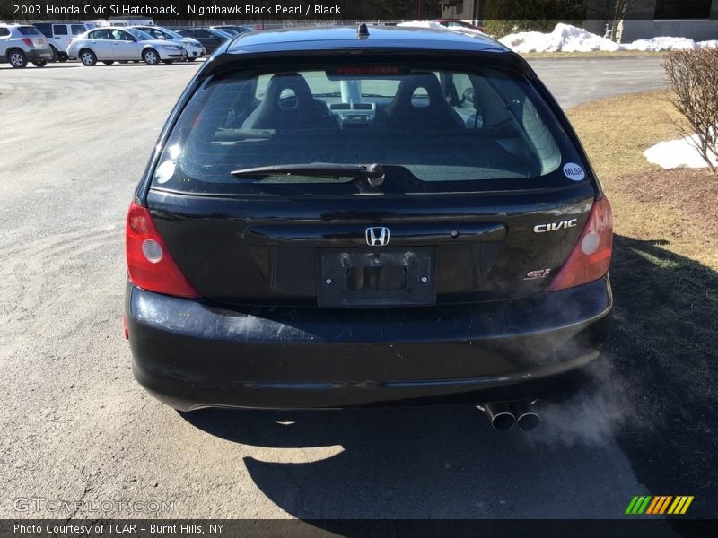 Nighthawk Black Pearl / Black 2003 Honda Civic Si Hatchback