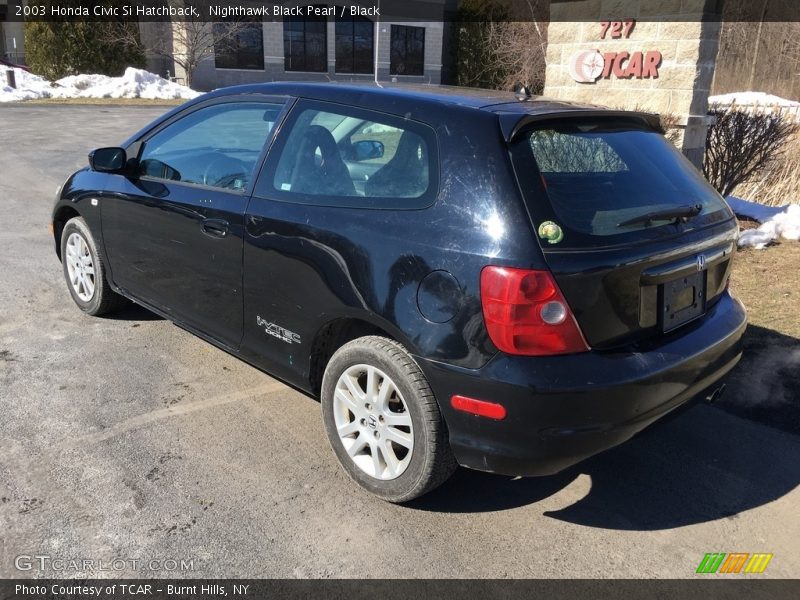 Nighthawk Black Pearl / Black 2003 Honda Civic Si Hatchback