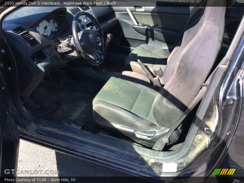 Nighthawk Black Pearl / Black 2003 Honda Civic Si Hatchback