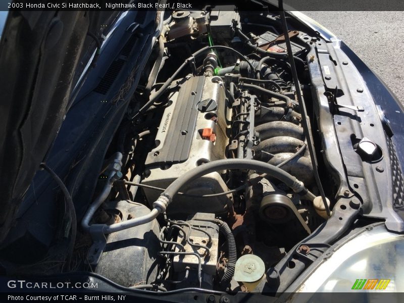 Nighthawk Black Pearl / Black 2003 Honda Civic Si Hatchback