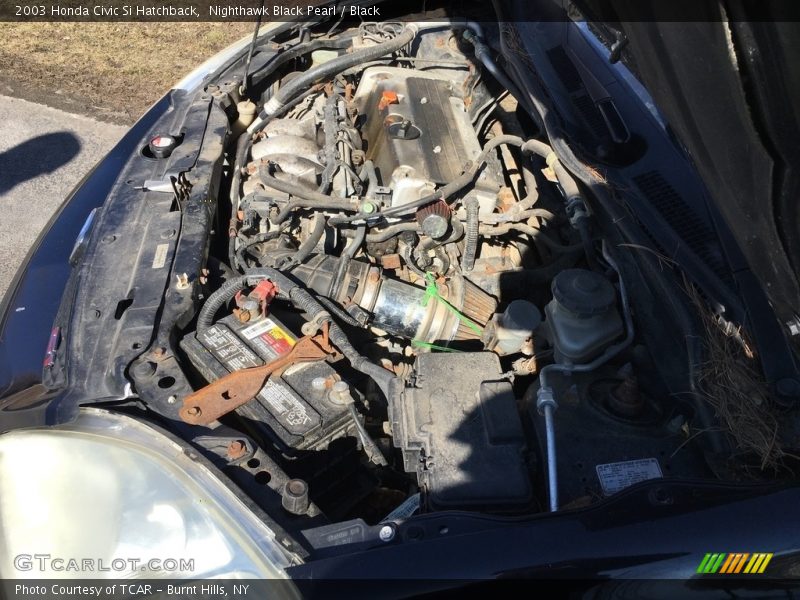 Nighthawk Black Pearl / Black 2003 Honda Civic Si Hatchback