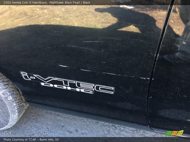 Nighthawk Black Pearl / Black 2003 Honda Civic Si Hatchback