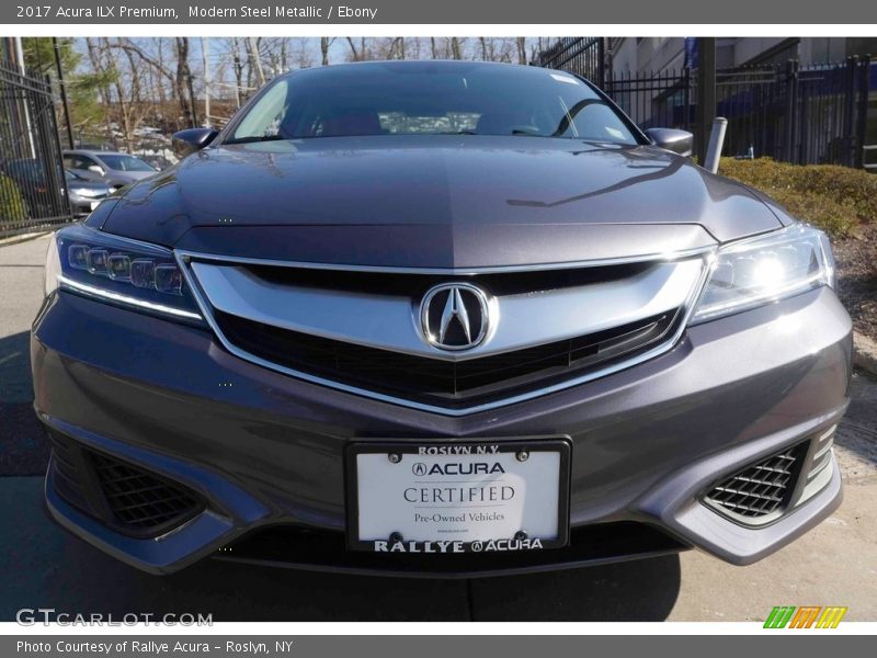 Modern Steel Metallic / Ebony 2017 Acura ILX Premium