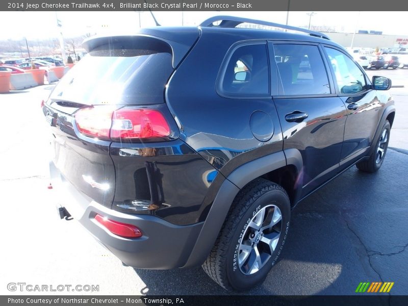 Brilliant Black Crystal Pearl / Morocco - Black 2014 Jeep Cherokee Trailhawk 4x4