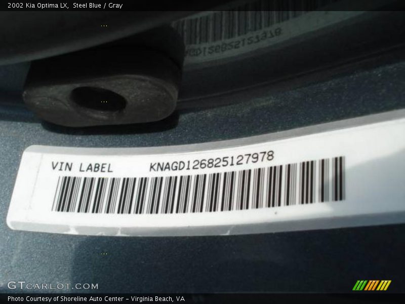 Steel Blue / Gray 2002 Kia Optima LX