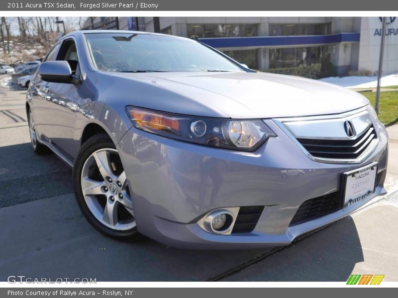 Forged Silver Pearl / Ebony 2011 Acura TSX Sedan