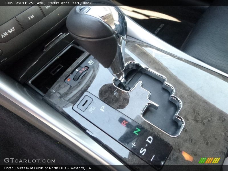 Starfire White Pearl / Black 2009 Lexus IS 250 AWD