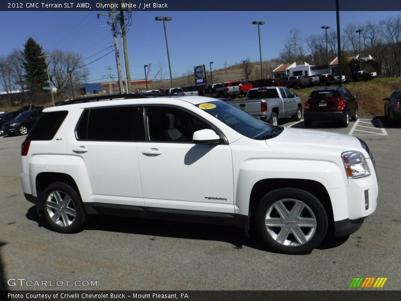 Olympic White / Jet Black 2012 GMC Terrain SLT AWD