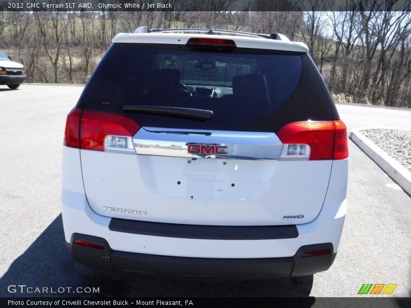 Olympic White / Jet Black 2012 GMC Terrain SLT AWD