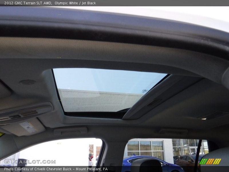 Olympic White / Jet Black 2012 GMC Terrain SLT AWD