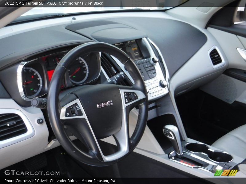 Olympic White / Jet Black 2012 GMC Terrain SLT AWD
