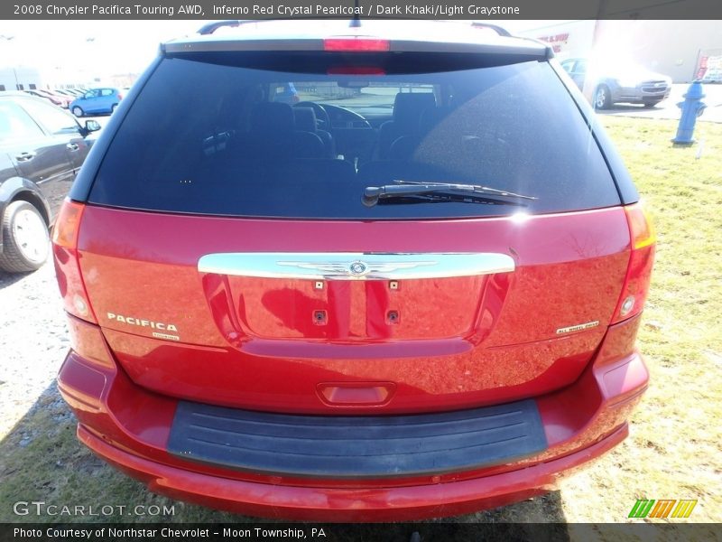 Inferno Red Crystal Pearlcoat / Dark Khaki/Light Graystone 2008 Chrysler Pacifica Touring AWD