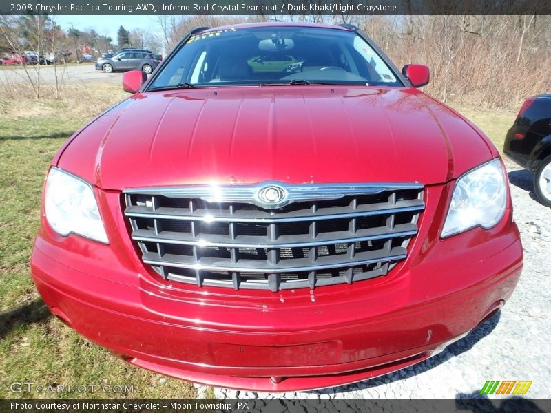 Inferno Red Crystal Pearlcoat / Dark Khaki/Light Graystone 2008 Chrysler Pacifica Touring AWD