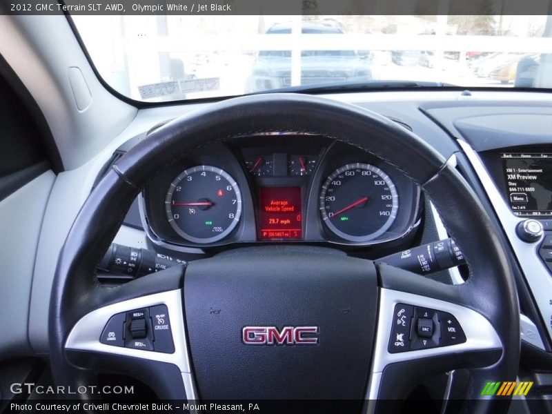 Olympic White / Jet Black 2012 GMC Terrain SLT AWD