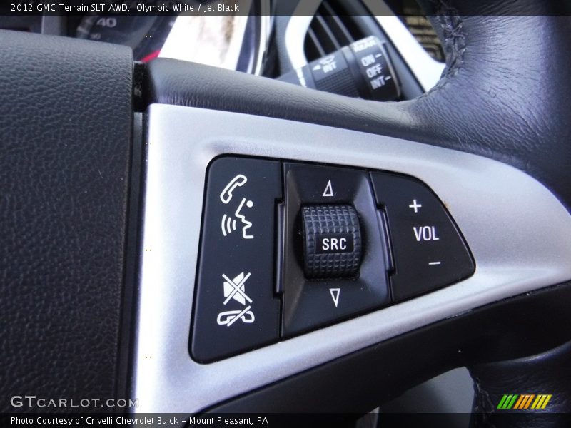 Olympic White / Jet Black 2012 GMC Terrain SLT AWD