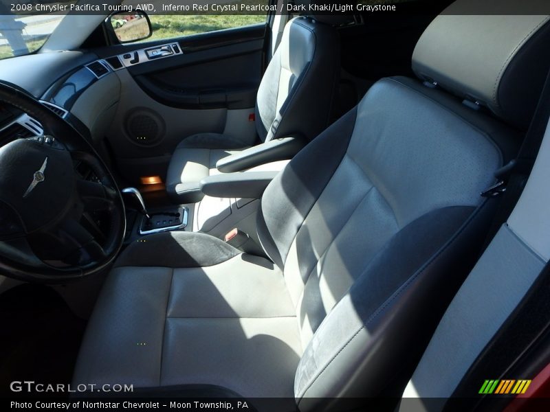 Inferno Red Crystal Pearlcoat / Dark Khaki/Light Graystone 2008 Chrysler Pacifica Touring AWD