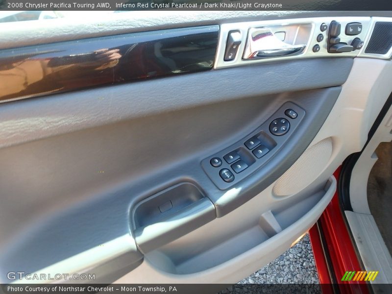 Inferno Red Crystal Pearlcoat / Dark Khaki/Light Graystone 2008 Chrysler Pacifica Touring AWD