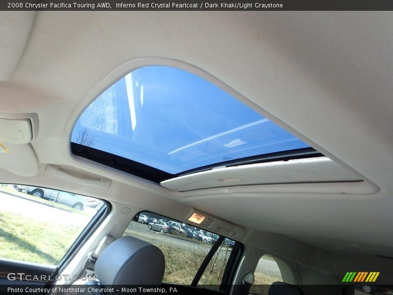 Inferno Red Crystal Pearlcoat / Dark Khaki/Light Graystone 2008 Chrysler Pacifica Touring AWD