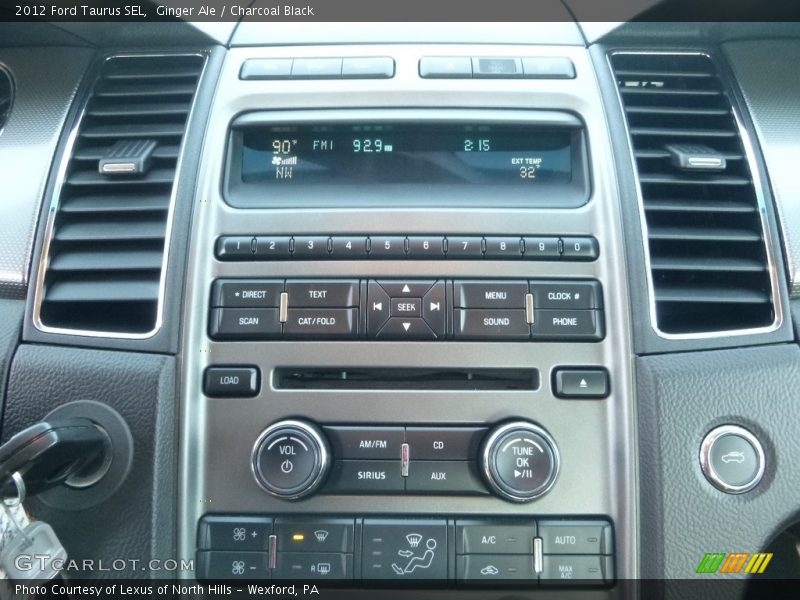 Ginger Ale / Charcoal Black 2012 Ford Taurus SEL