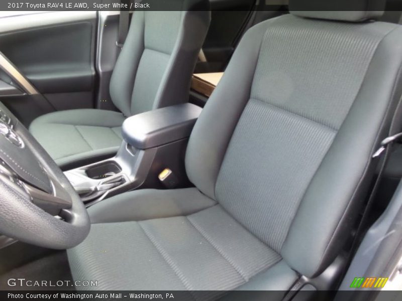 Super White / Black 2017 Toyota RAV4 LE AWD